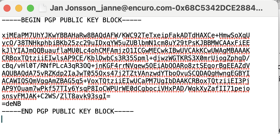 Copy public key