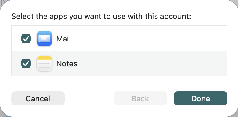 Mac select apps done