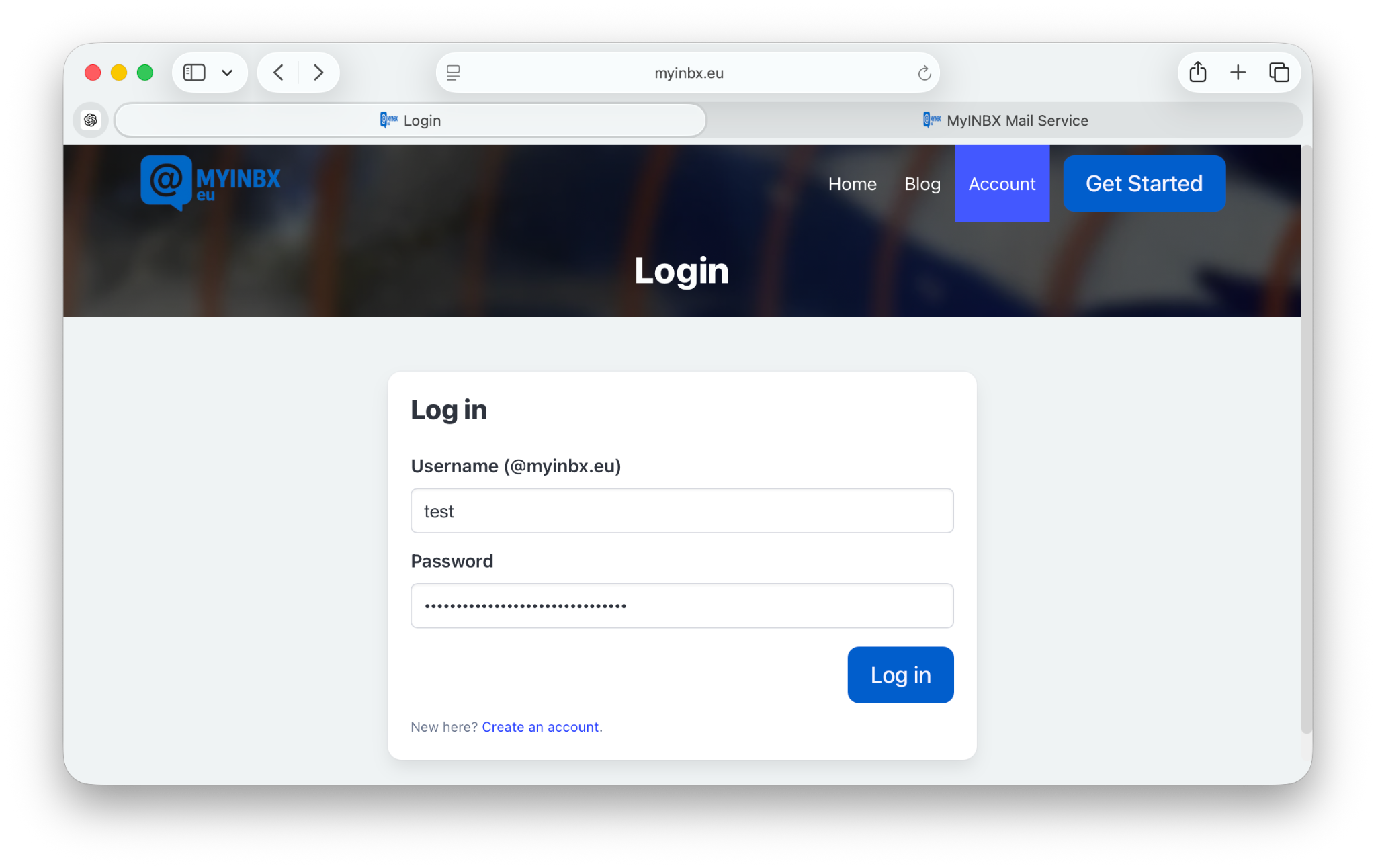 MYINBX login